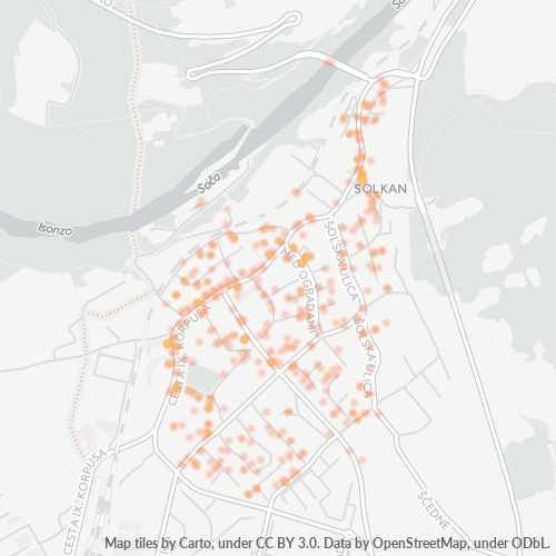 5250 Zemljevid gostote poslovanja