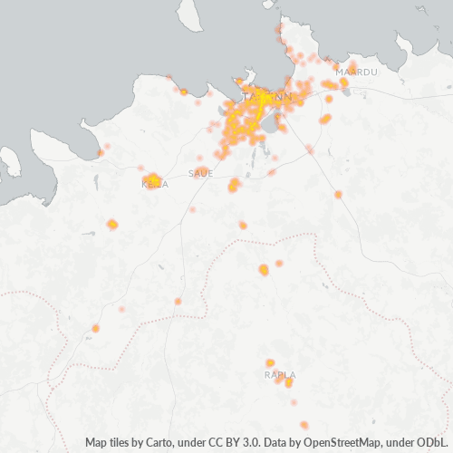 76007 Äritegevuse tiheduse kaart