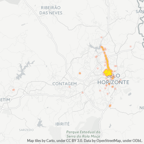 31210-000 Mapa de calor de densidad empresarial