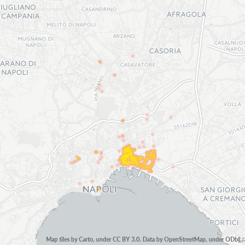 Mappa di calore per cap 80142