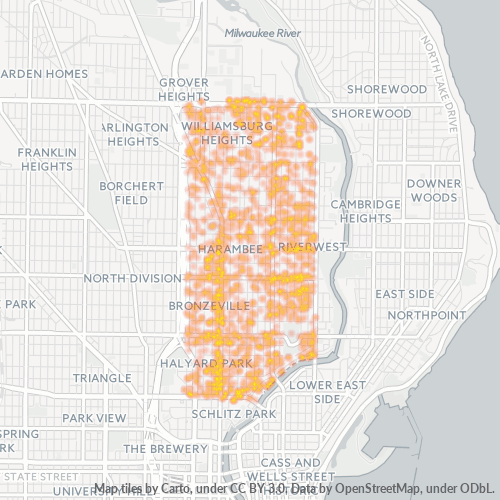 53212 Business Density Heatmap