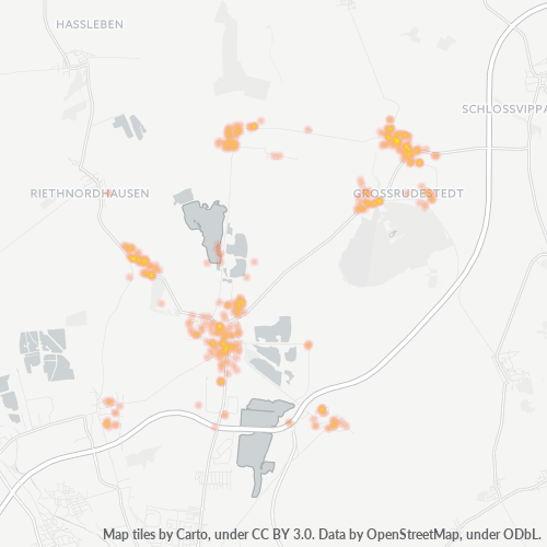 Heatmap für plz 99195