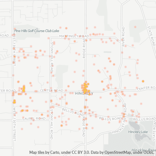 44233 Business Density Heatmap