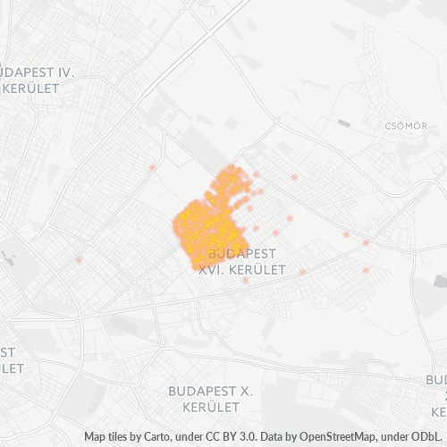 1161 Vállalati sűrűségi térkép
