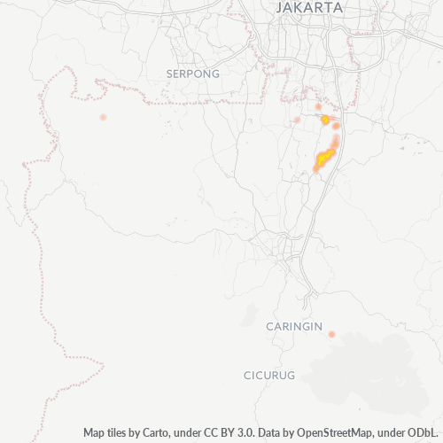 16459 Peta Panas Densitas Bisnis
