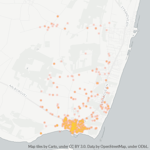9370 Heatmap over forretningstæthed