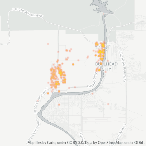 89029 Business Density Heatmap