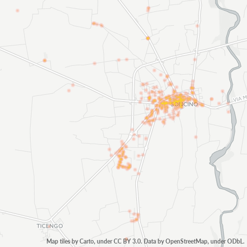 Mappa di calore per cap 26029