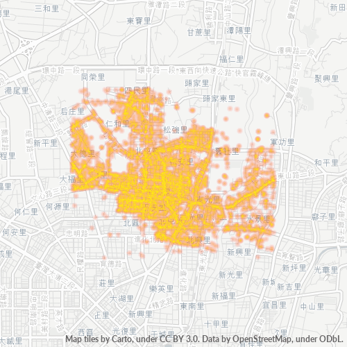 406 商業密度熱圖
