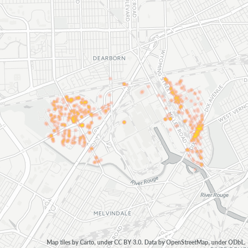 48120 Business Density Heatmap
