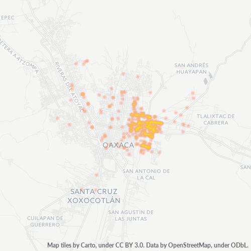 71228 Mapa de calor de densidad empresarial