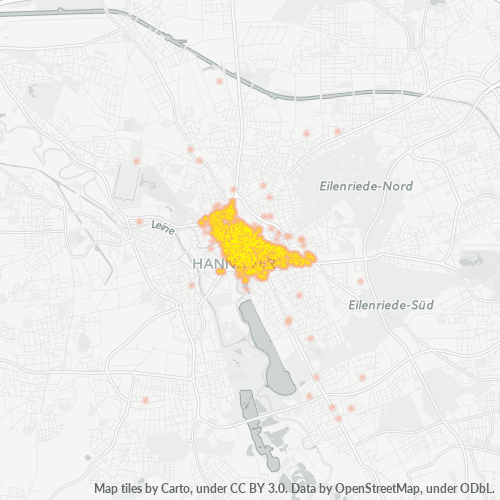 Heatmap für plz 30159