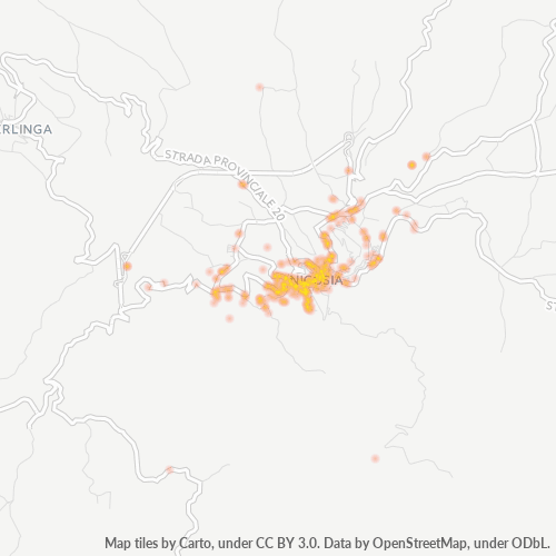 Mappa di calore per cap 94014