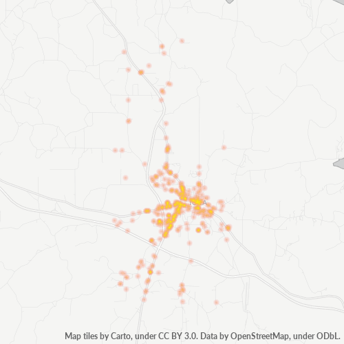 38852 Business Density Heatmap
