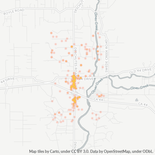 96073 Business Density Heatmap