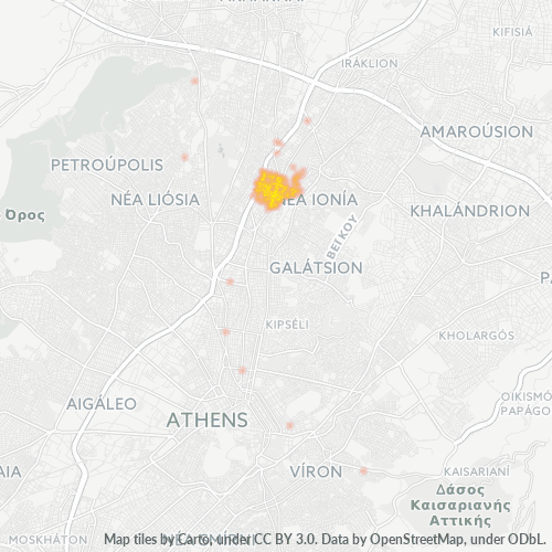 143 41 Χάρτης θερμότητας πυκνότητας επιχείρησης