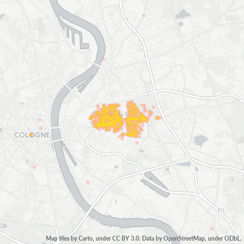 Heatmap für plz 51103