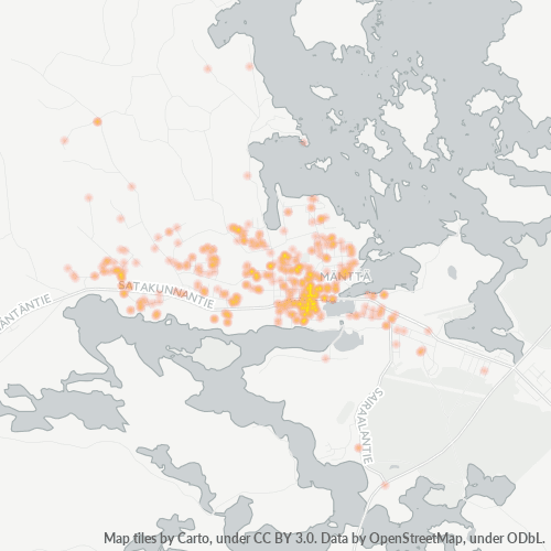 35800 Yritystiheys lämpökarttana