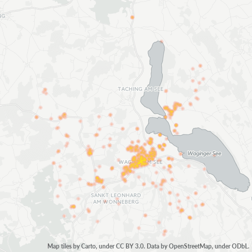 Heatmap für plz 83329