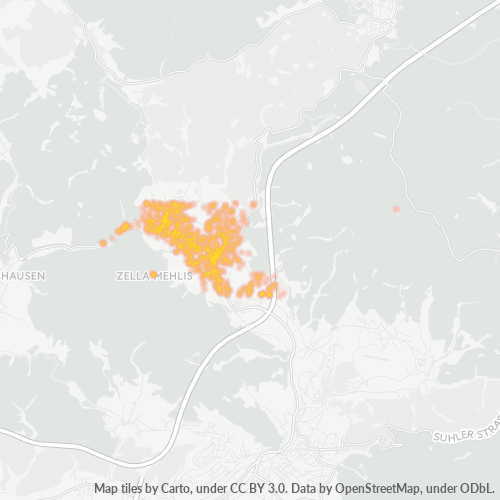 Heatmap für plz 98544