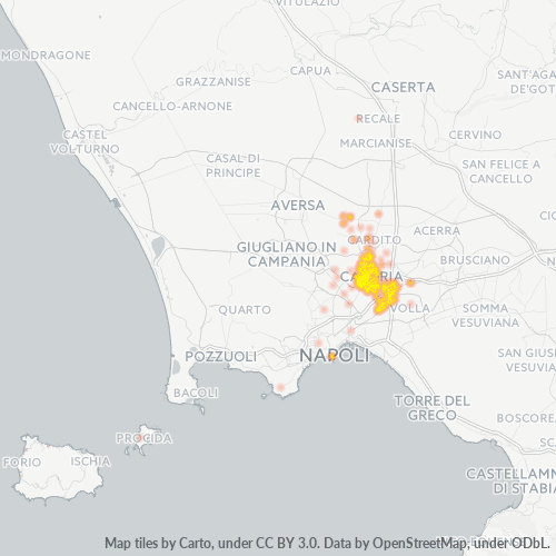 Mappa di calore per cap 80026