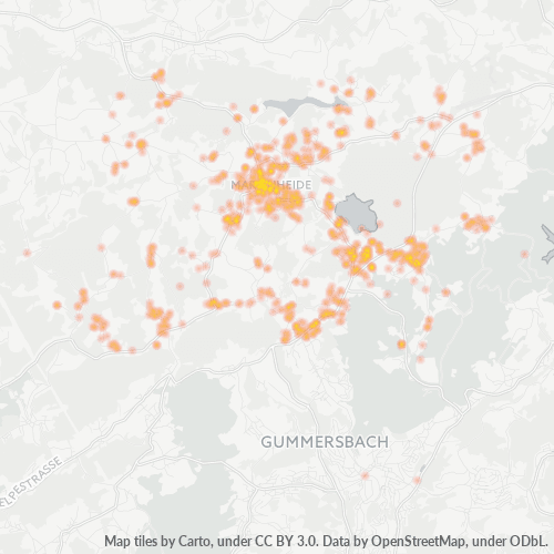 Heatmap für plz 51709