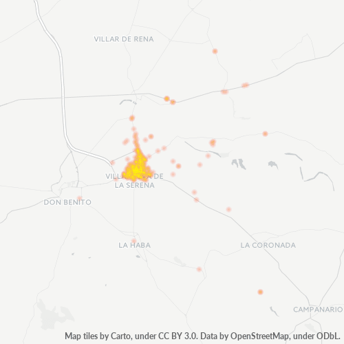 Mapa de calor para código postal 06700