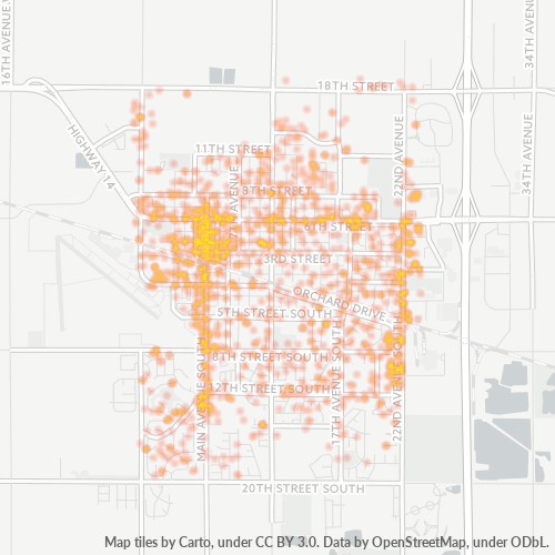 57006 Business Density Heatmap