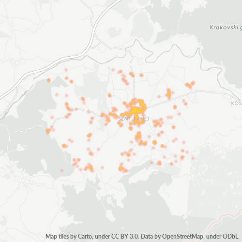 8310 Zemljevid gostote poslovanja
