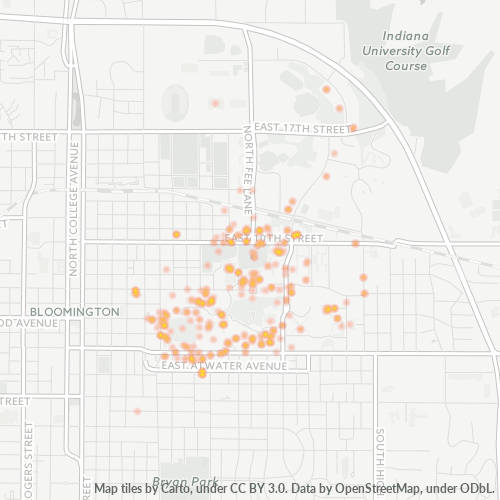 47405 Business Density Heatmap