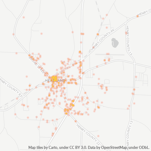 36345 Business Density Heatmap