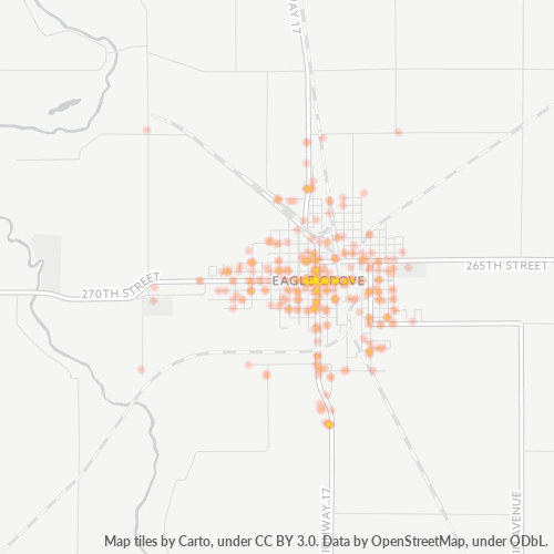 50533 Business Density Heatmap
