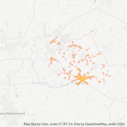 Heatmap voor postcode 7880