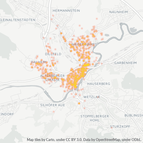 Heatmap für plz 35576