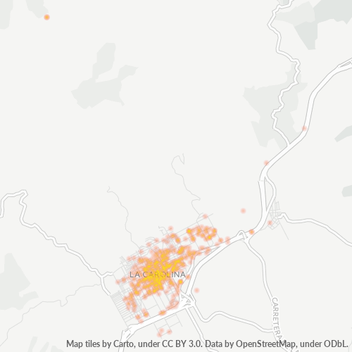 23200 Mapa de calor de densidad empresarial