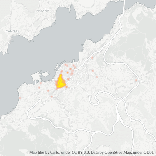 36211 Mapa de calor de densidad empresarial