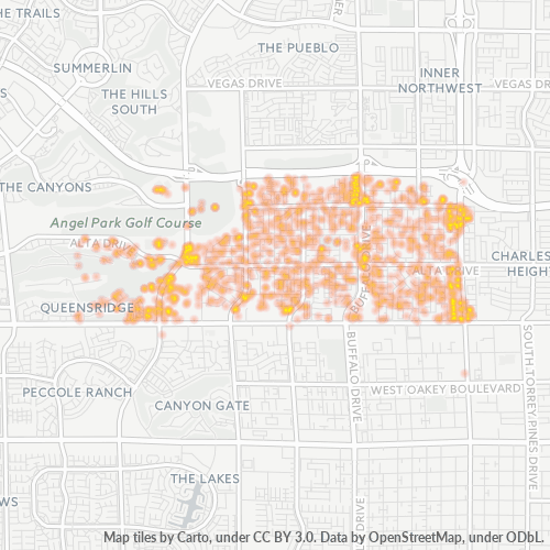 89145 Business Density Heatmap