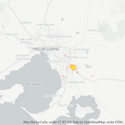 3802 Business Density Heatmap