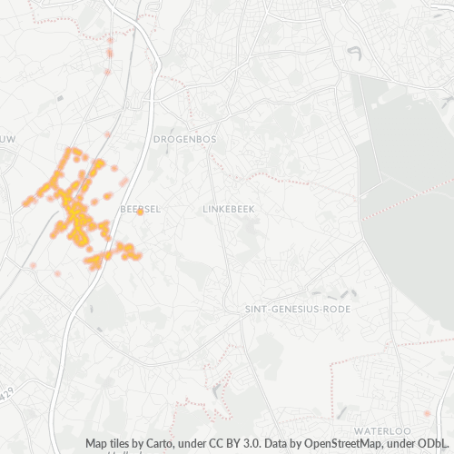 Heatmap voor postcode 1651