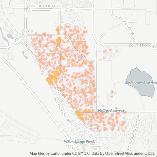 80911 Business Density Heatmap