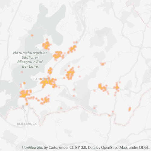 Heatmap für plz 66453