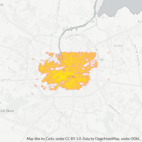 5000 Heatmap over forretningstæthed