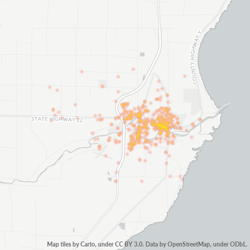 54153 Business Density Heatmap