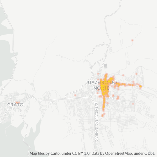 63020-000 Mapa de calor de densidad empresarial