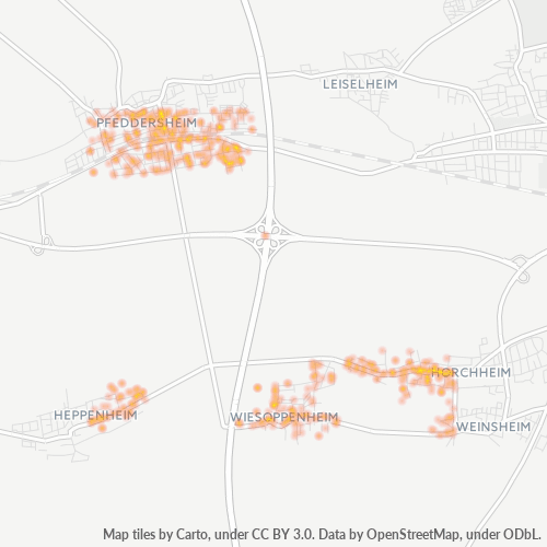 Heatmap für plz 67551