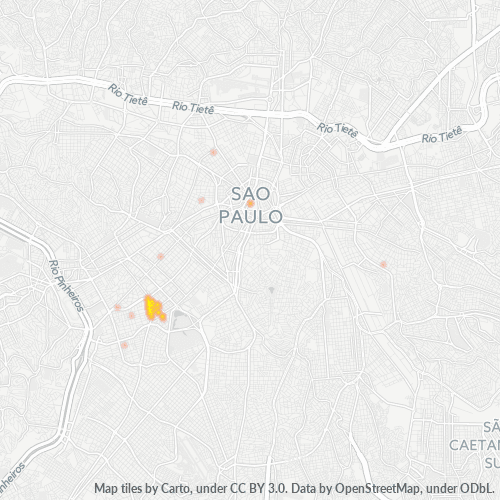 01435-000 Mapa de calor de densidad empresarial