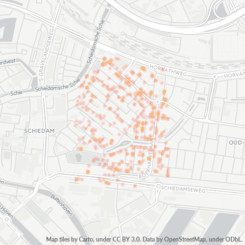 Heatmap voor postcode 3112