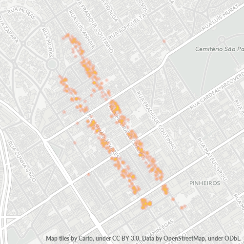 05417-000 Mapa de calor de densidad empresarial