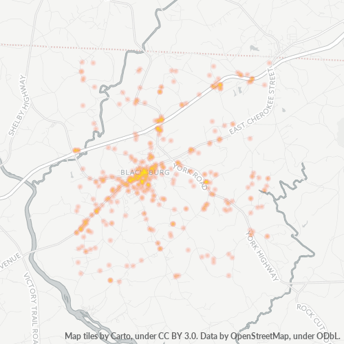 29702 Business Density Heatmap