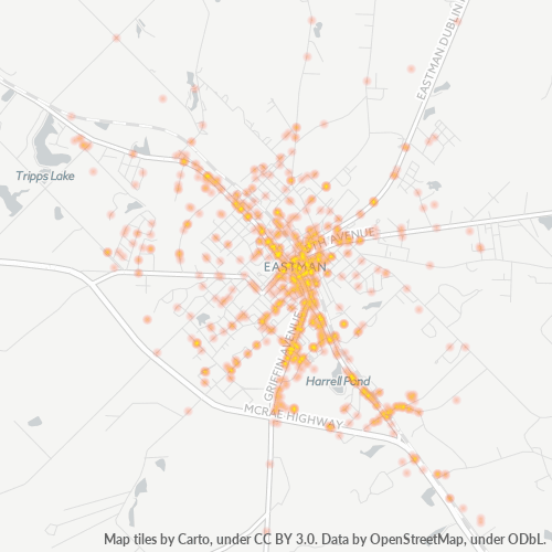 31023 Business Density Heatmap